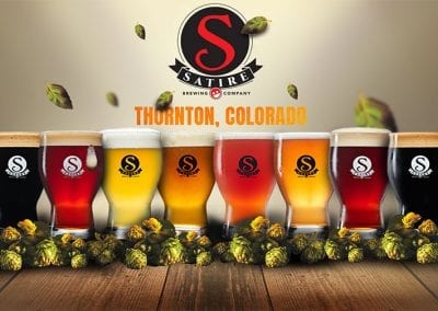 Satire Brewing Company - Beer Lineup Branding